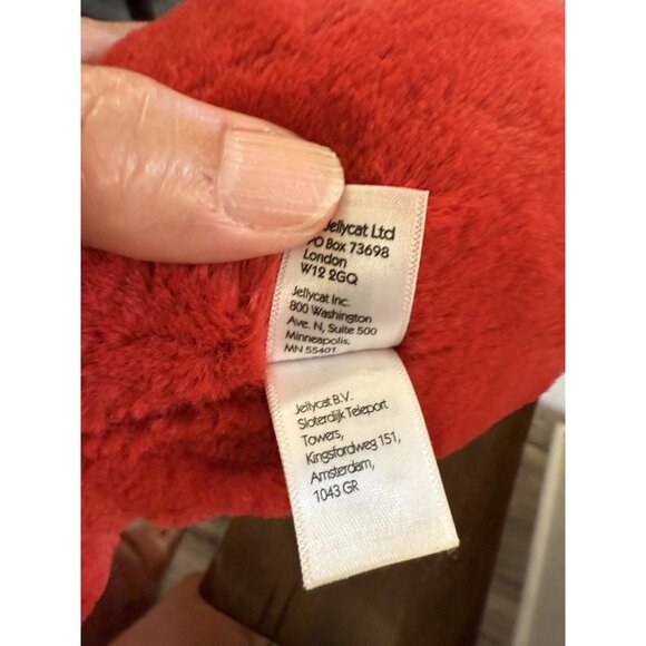 Jellycat CRANL20C Red Octopus Approx. 9 H RETIRED Lovey Nursery - Picture 7 of 11
